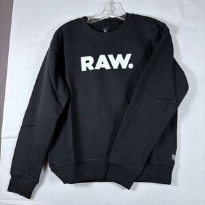 G-Star Raw Premium Core RAW. Crewneck Sweatshirt Black Medium NWT